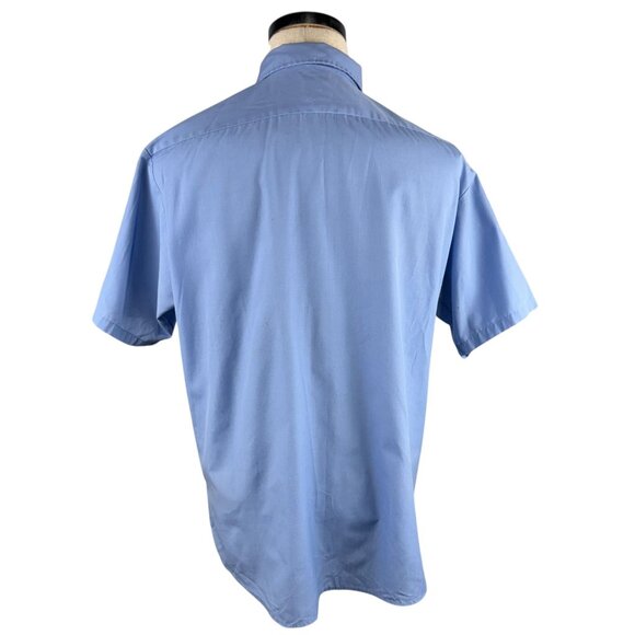 Vintage South Euclid Fire Department 60's Short Sleeve Button Shirt XL Blue - Picture 3 of 10